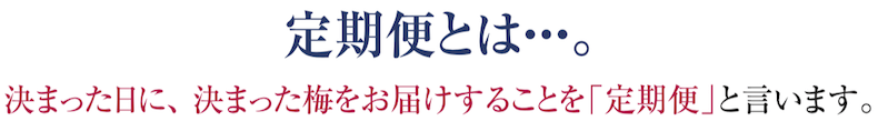 [定期便とは]